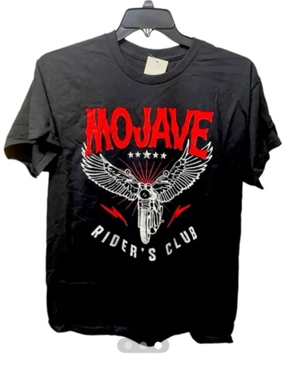 Kid Dangerous Men’s Black Mojave Biker Motorcycle Graphic Grunge Large T-shirt